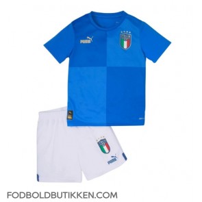 Italien Hjemmebanetrøje Børn 2022 Kortærmet (+ Korte bukser)